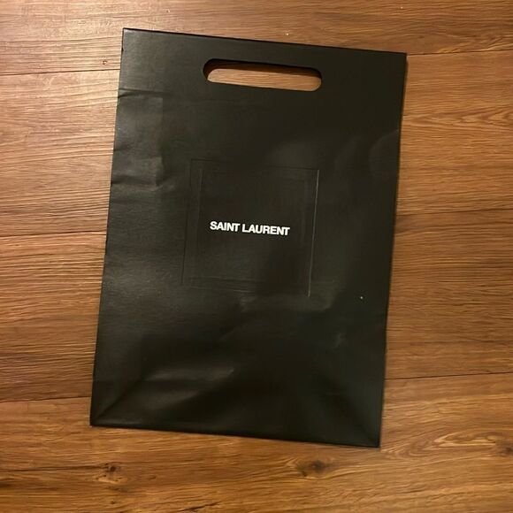 YSL Black Handle Shopping Bag Yves Saint Laurent Black Bag Excellent Condition